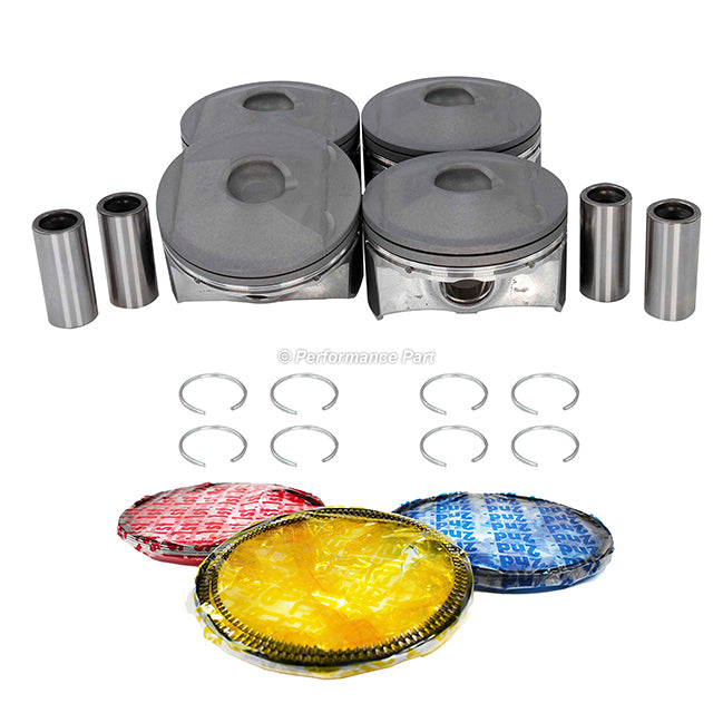 Pistons w/ Rings for 12-13 Mazda 3 2.0L L4 DOHC 16v
