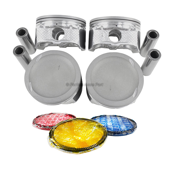 Pistons w/ Rings for 03-10 Ford Mazda 3 2.3L L4 DOHC 16v
