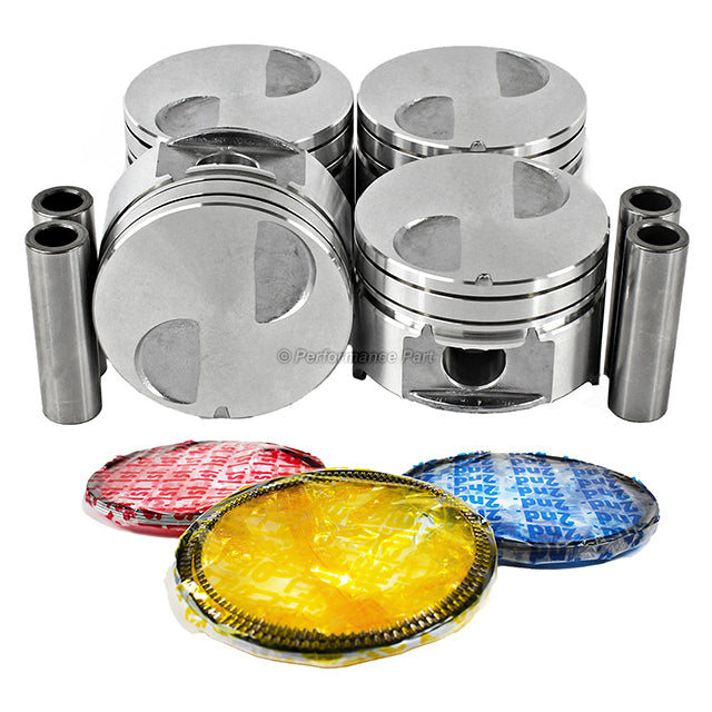 Pistons w/ Rings for 89-94 Ford 2.3L L4 SOHC 8v