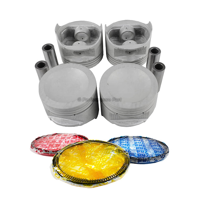 Pistons w/ Rings for 89-94 Mazda 2.6L L4 SOHC 12v