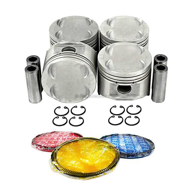 Pistons w/ Rings for 94-97 Kia 1.6L L4 DOHC 16v