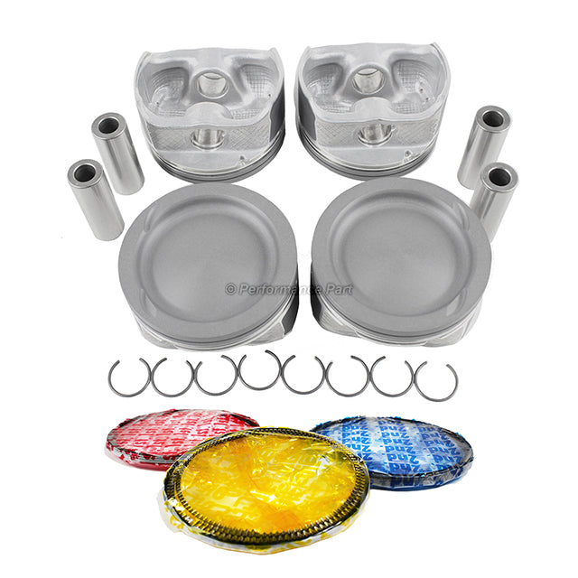 Pistons w/ Rings for 09-17 Ford Mazda 3 2.5L L4 DOHC 16v