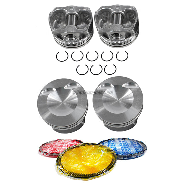 Pistons w/ Rings for 06-15 Audi 2.0L L4 DOHC 16v CAEB
