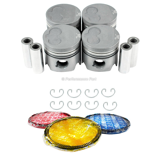 Pistons w/ Rings for 05-09 Audi A4 3.2L V6 DOHC 24v