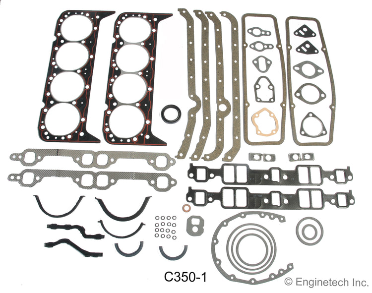 Enginetech RCC350AP-STD Engine Rebuild Kit for GMC and Chevrolet Cars and Trucks