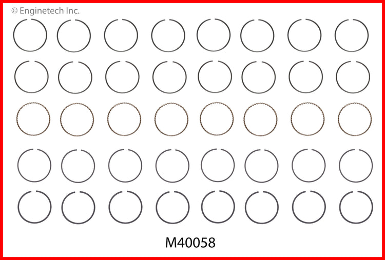 Enginetech RCC350AP-STD Engine Rebuild Kit for GMC and Chevrolet Cars and Trucks