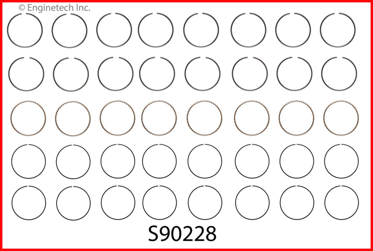 Enginetech RMF330AP-STD Premium Engine Rebuild Kit for Ford E-Series and Econoline Vehicles