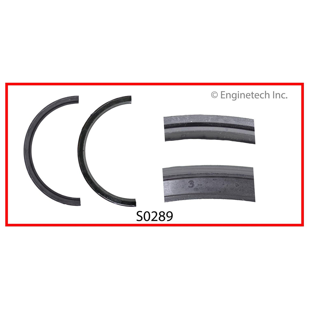 Enginetech S0289 Engine Rear Crankshaft Seal – 2 Piece Set for Domestic and Import Engines