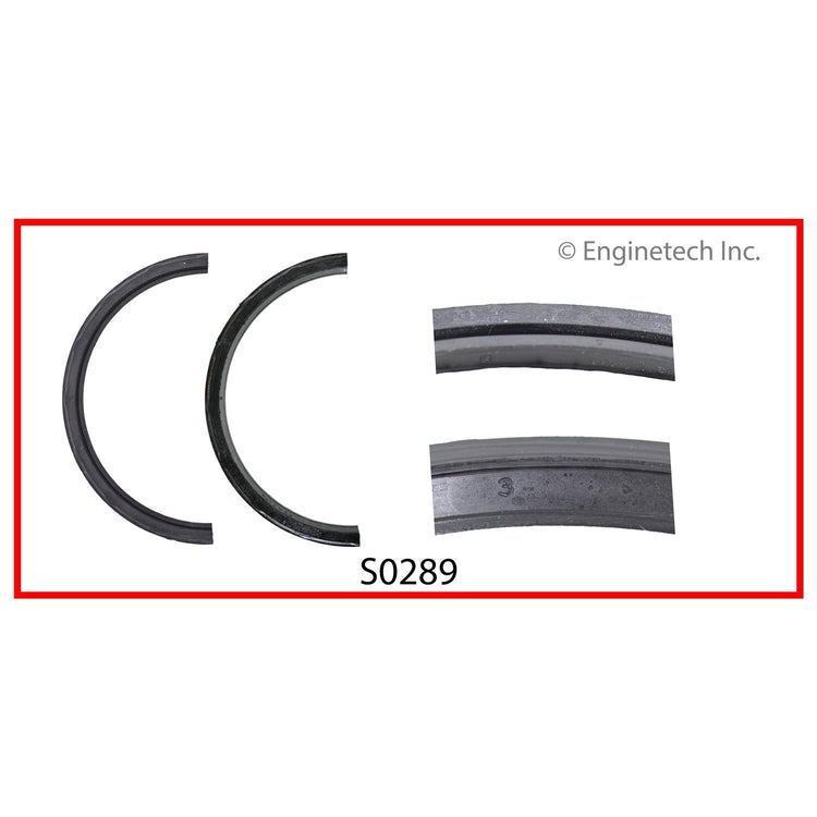 Enginetech S0289 Engine Rear Crankshaft Seal – 2 Piece Set for Domestic and Import Engines