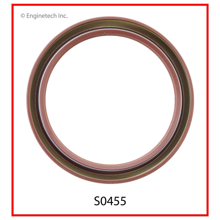 Enginetech S0455 Engine Rear Crankshaft Seal with Offset Double Lip for Dodge Dakota and Eagle Premier