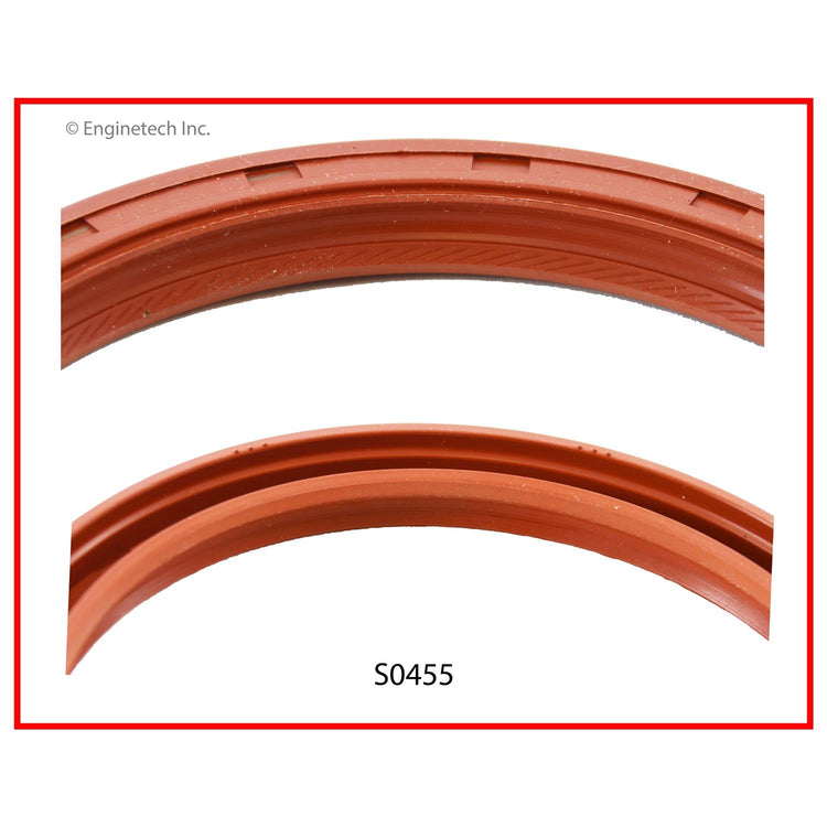 Enginetech S0455 Engine Rear Crankshaft Seal with Offset Double Lip for Dodge Dakota and Eagle Premier