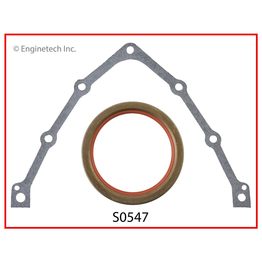 Enginetech S0547 Engine Rear Crankshaft Seal with Viton Material