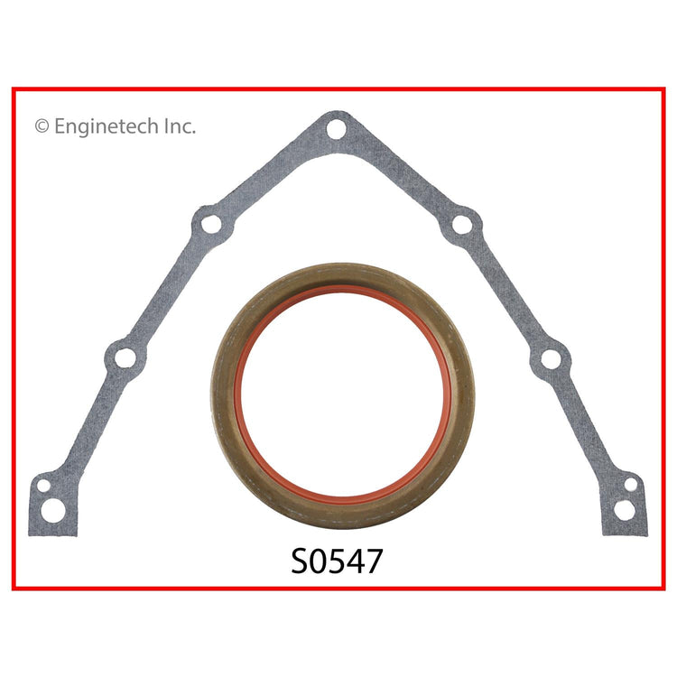 Enginetech S0547 Engine Rear Crankshaft Seal with Viton Material