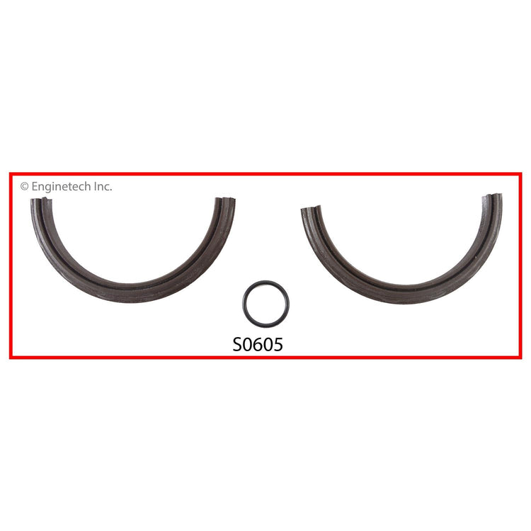 Enginetech S0605 Rear Crankshaft Seal - 2 Piece Double Lip for Dodge B150 and B250 Models