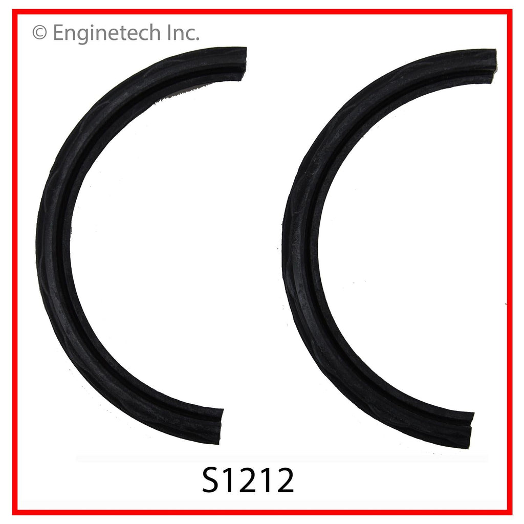 Enginetech S1212 Engine Rear Crankshaft Seal - 2 Piece Single Lip with RTV Compatibility