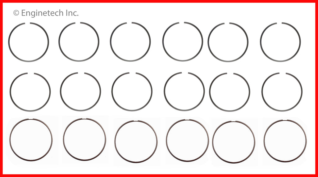 Enginetech S32676-020 Engine Premium Piston Ring Complete Set for Ford F-150
