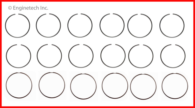 Enginetech S32676-030 Engine Premium Piston Ring Complete Set for Ford F-150 (2018-2020)