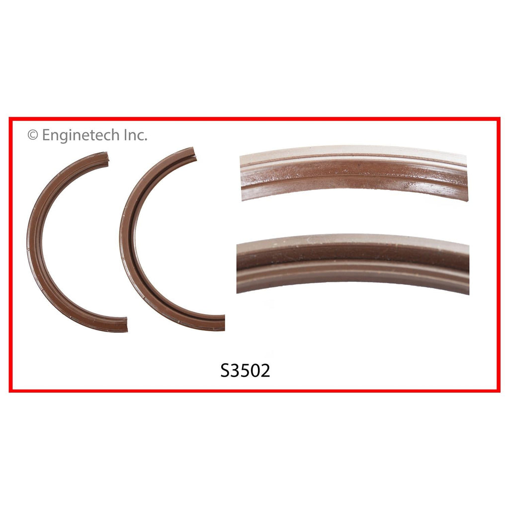 Enginetech S3502 Engine Rear Crankshaft Seal with Offset Lip - Viton Material
