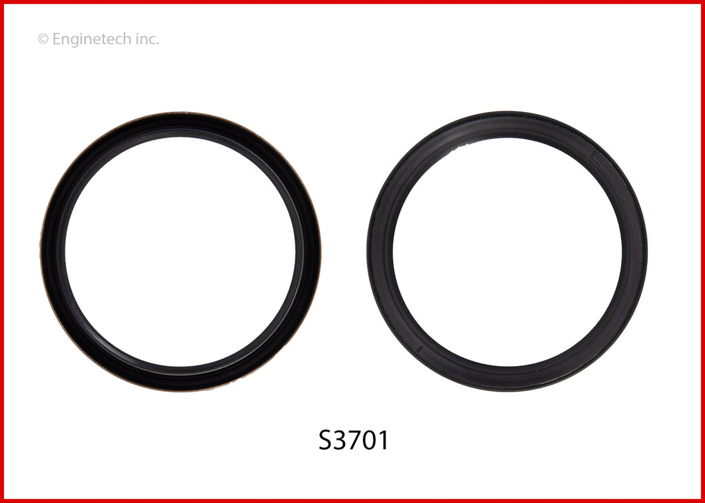 Enginetech S3701 Engine Rear Crankshaft Seal – Double Lip Viton for 2012 Ford and Mazda Models