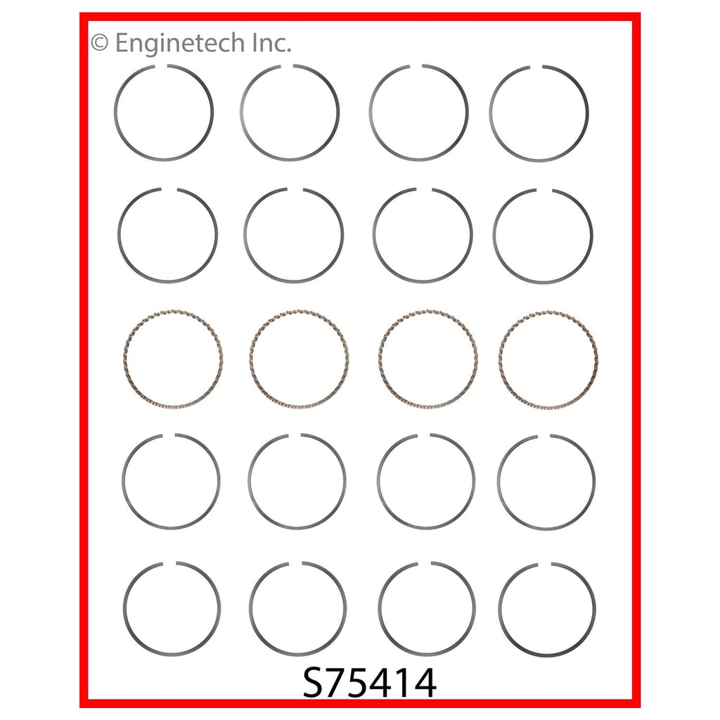 Enginetech S75414-.50 Engine Premium Piston Ring Complete Set for Honda Civic (2001-2005)
