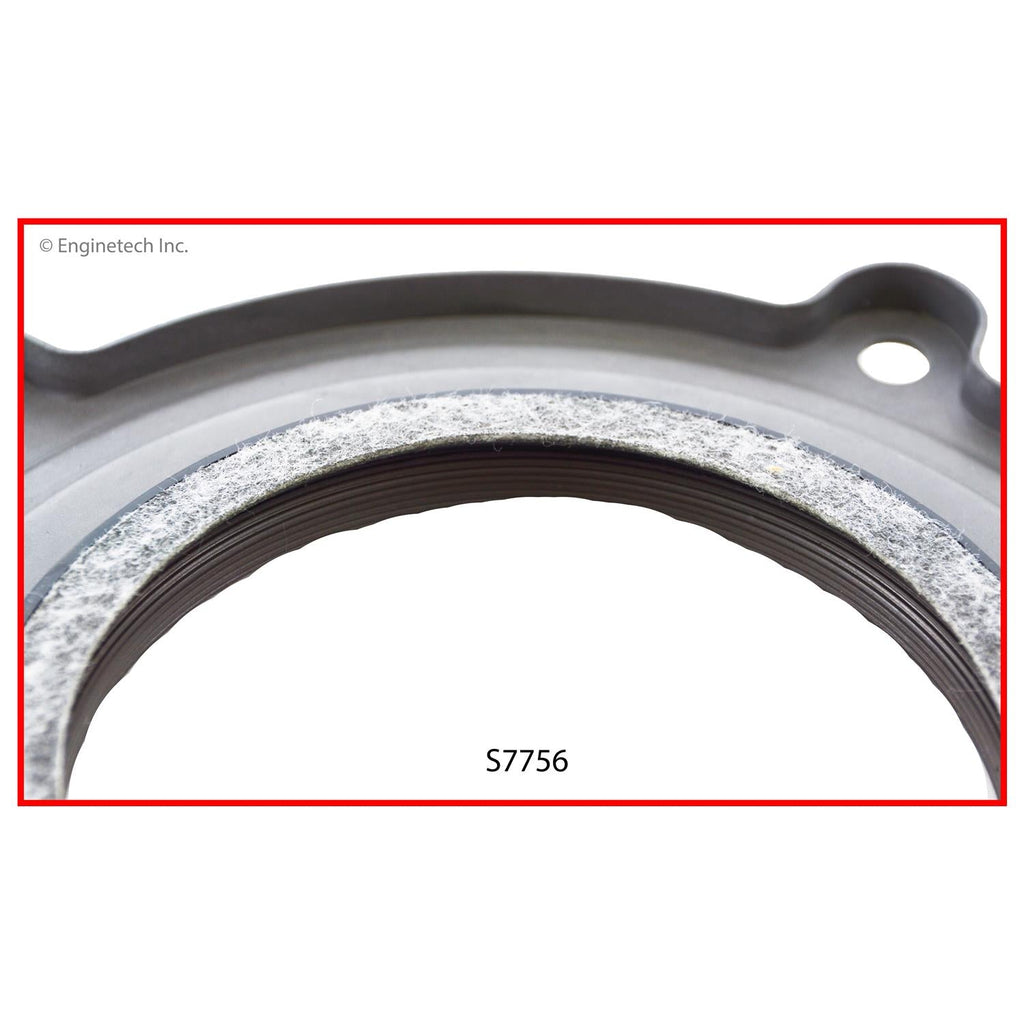 Enginetech S7756 Rear Crankshaft Seal for Ford, Mazda, Mercury Models - PTFE / Viton with Metal Retainer