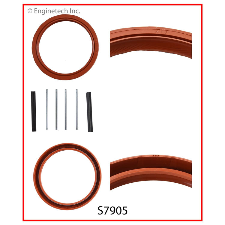 Enginetech S7905 Rear Crankshaft Seal - Viton for Buick Century, LeSabre, and Park Avenue (1991-1995)