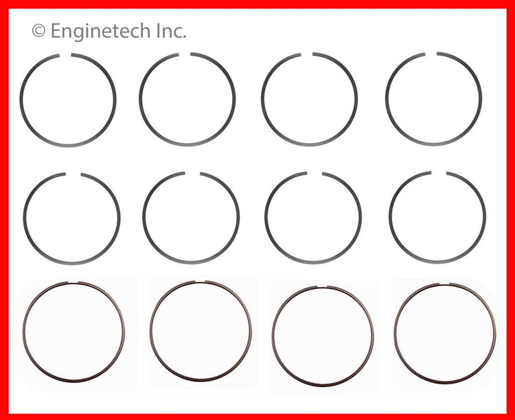 Enginetech S90004-STD Engine Premium Piston Ring Complete Set for 2012-2013 Toyota and Lexus Vehicles
