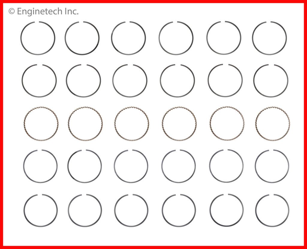 Enginetech S92006-.50 Engine Premium Piston Ring Set for Subaru Legacy, Outback, and Tribeca