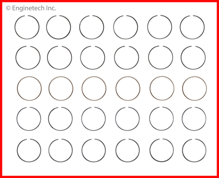 Enginetech S92006-.50 Engine Premium Piston Ring Set for Subaru Legacy, Outback, and Tribeca