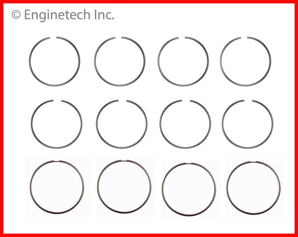 Enginetech S95126-.50 Engine Premium Piston Ring Complete Set for Toyota Tacoma and 4Runner