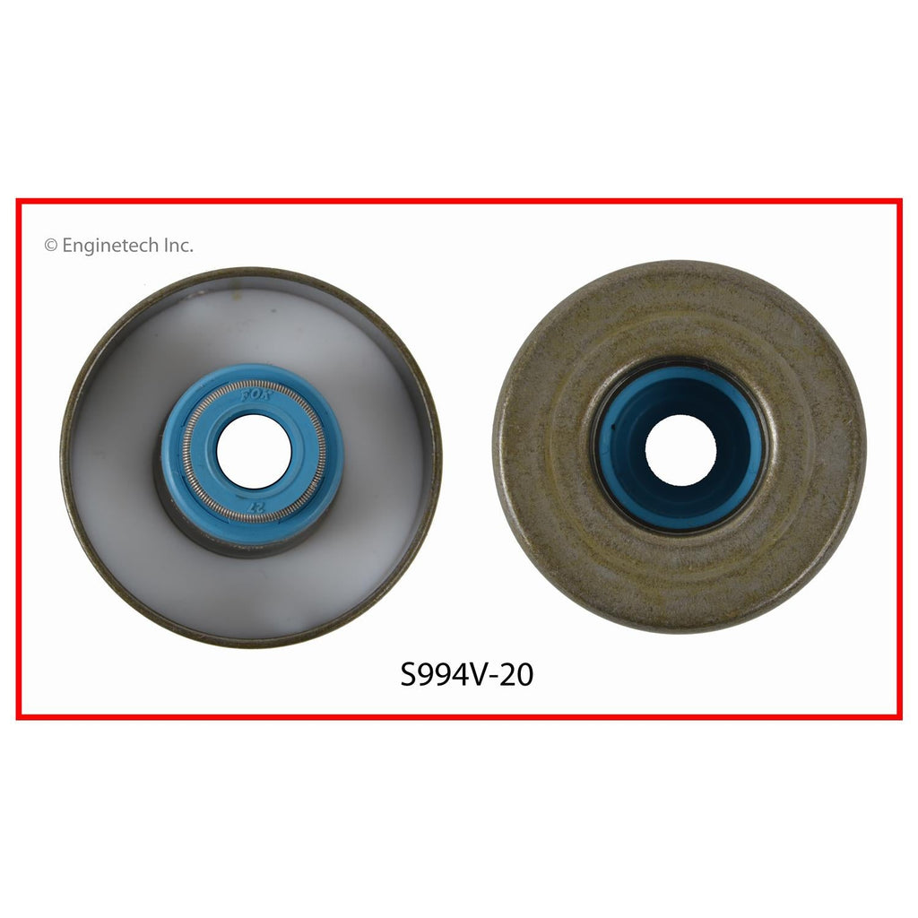 Enginetech S994V-20 Engine Valve Stem Oil Seal 20 Pack for Dodge and Ram Vehicles