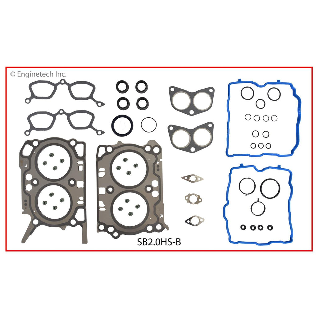 Enginetech SB2.0K-1 Engine Full Gasket Set for Subaru Cars and Trucks