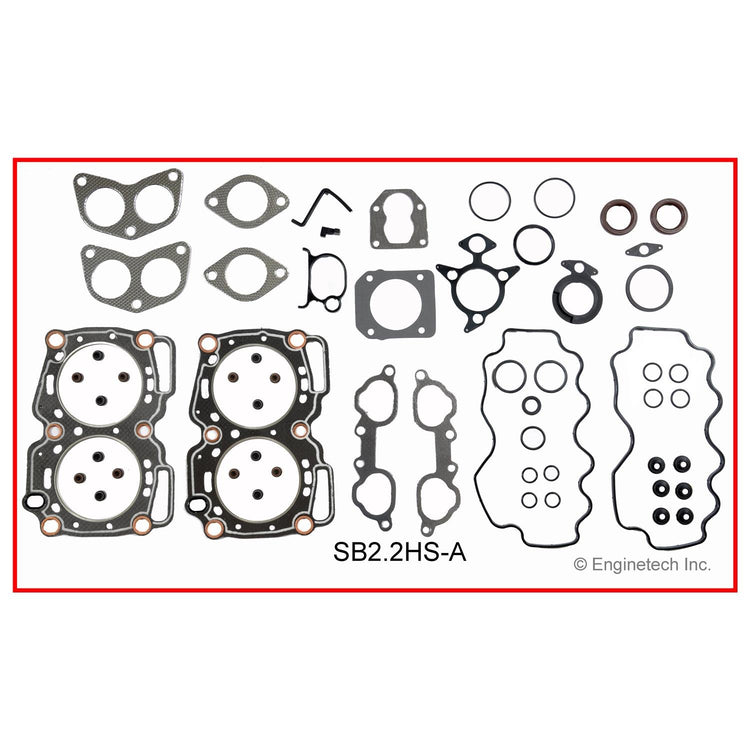 Enginetech SB2.2HS-A Engine Cylinder Head Gasket Set for Subaru Vehicles