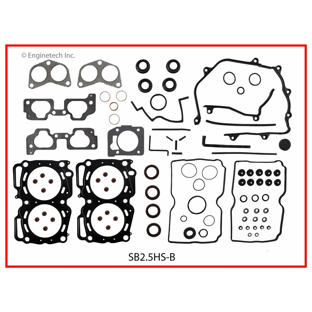 Enginetech SB2.5HS-B Engine Cylinder Head Gasket Set for Subaru Vehicles