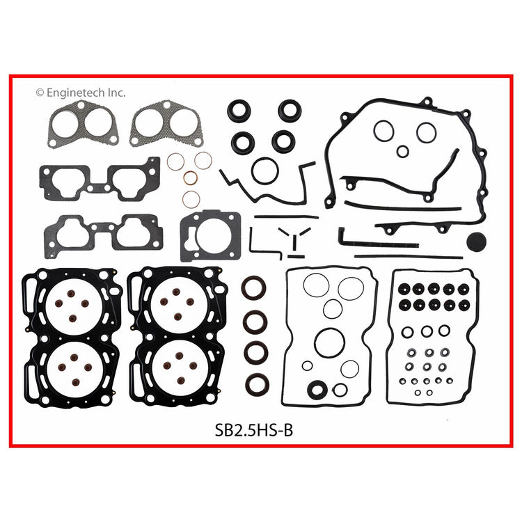 Enginetech SB2.5HS-B Engine Cylinder Head Gasket Set for Subaru Vehicles