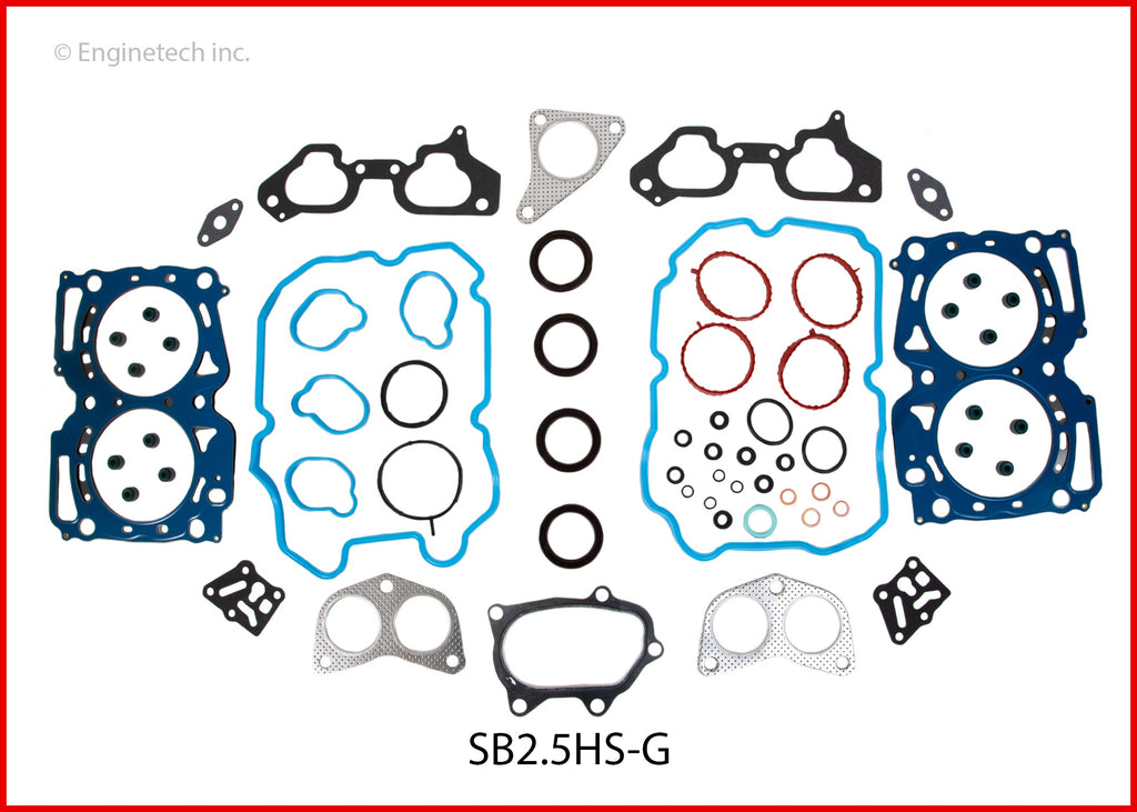 Enginetech SB2.5HS-G Engine Cylinder Head Gasket Set for Subaru Legacy (2010-2012)
