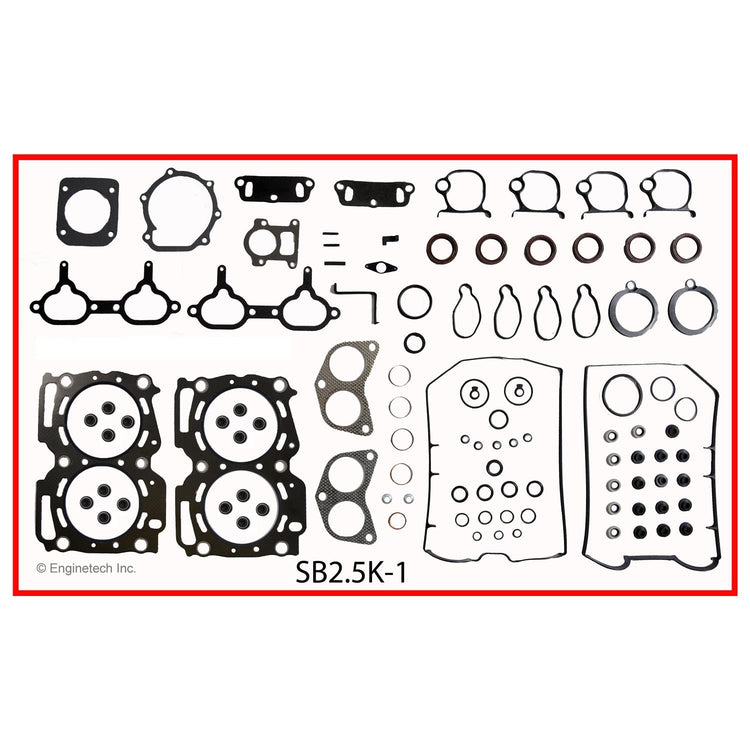 Enginetech SB2.5K-1 Engine Full Gasket Set for Subaru Cars and Trucks