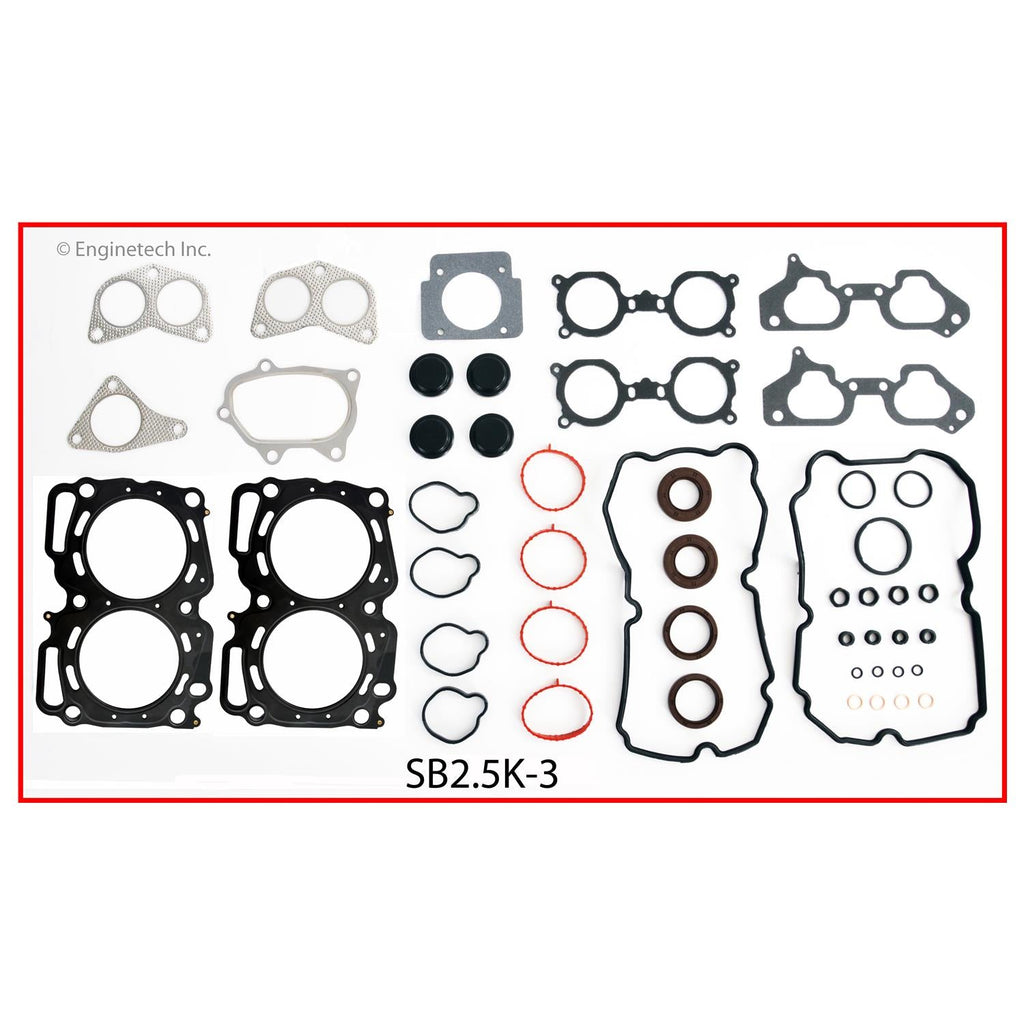 Enginetech SB2.5K-3 Engine Full Gasket Set for Subaru Baja (2003-2005)