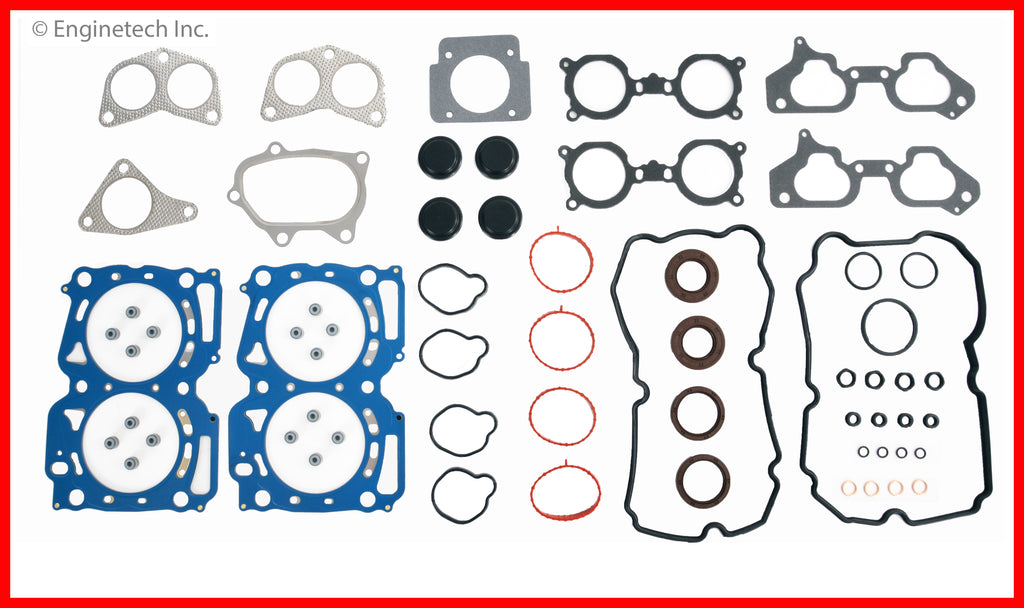 Enginetech SB2.5K-5 Full Engine Gasket Set for Subaru and Saab Vehicles