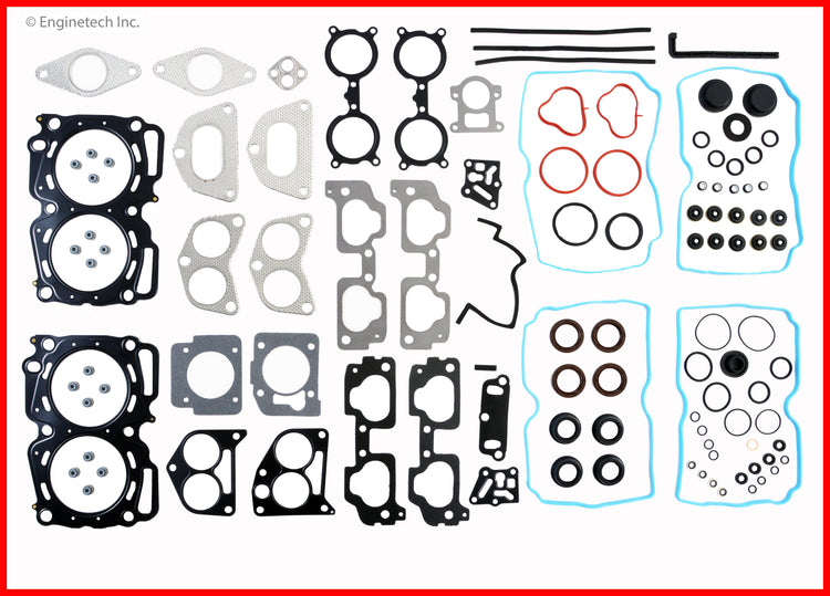 Enginetech SB2.5K-6 Engine Full Gasket Set for Subaru Cars and Trucks