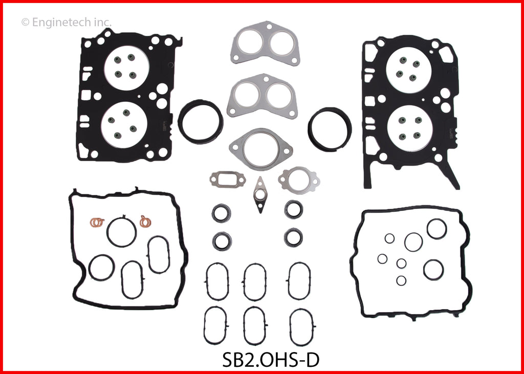 Enginetech SB2.0HS-D Engine Cylinder Head Gasket Set for Subaru Vehicles