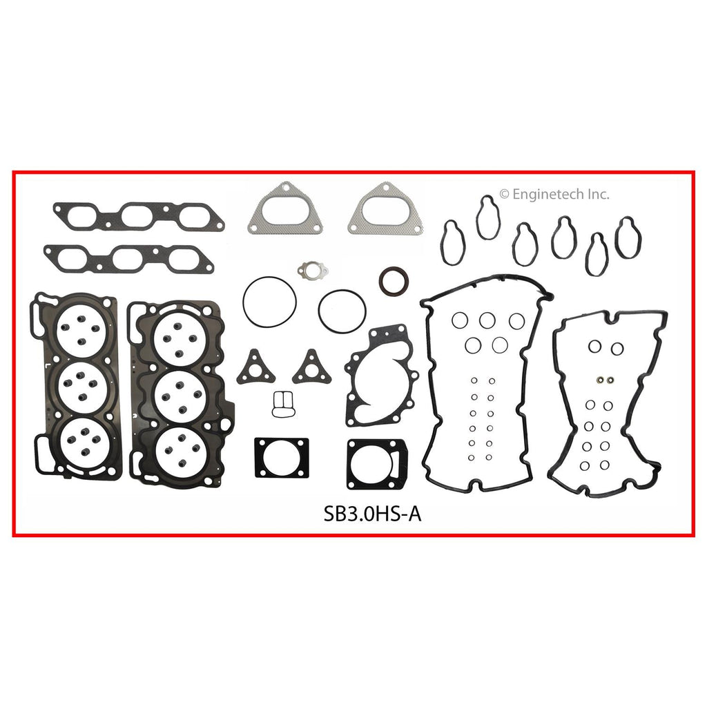 Enginetech Subaru SB3.0HS-A Engine Cylinder Head Gasket Set for Subaru Outback