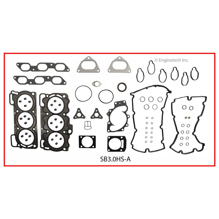Enginetech Subaru SB3.0HS-A Engine Cylinder Head Gasket Set for Subaru Outback