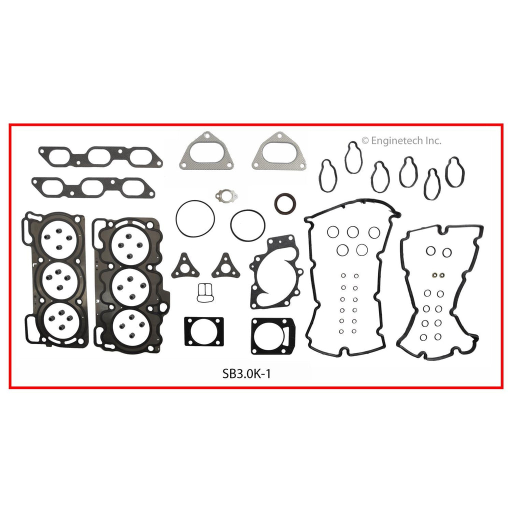 Enginetech SB3.0K-1 Engine Full Gasket Set for Subaru Outback (2001-2004)