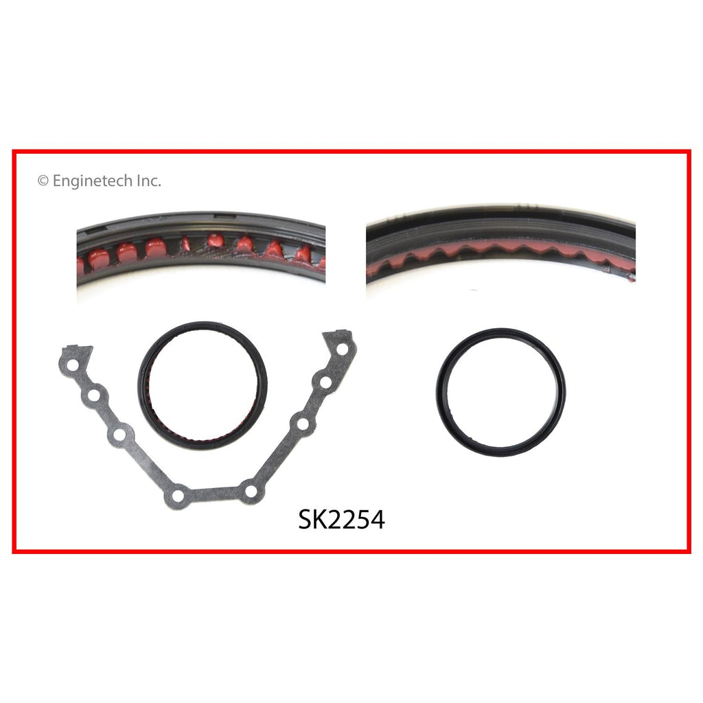 Enginetech Engine Rear Crankshaft Seal Part SK2254 with Gasket for Buick Skylark (1988-1996)
