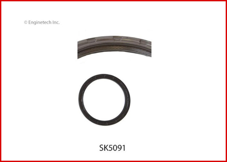 Enginetech Engine Rear Crankshaft Seal with Housing Gasket – Part Number SK5091