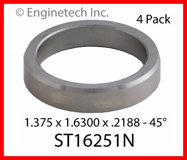 Enginetech Engine Valve Seat Set for Dodge M300 and A100 – 4 Pack, Part ST16251N
