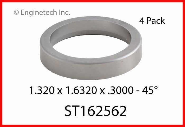 Enginetech ST162562 Engine Valve Seat 4 Pack for Chrysler and Dodge Vehicles