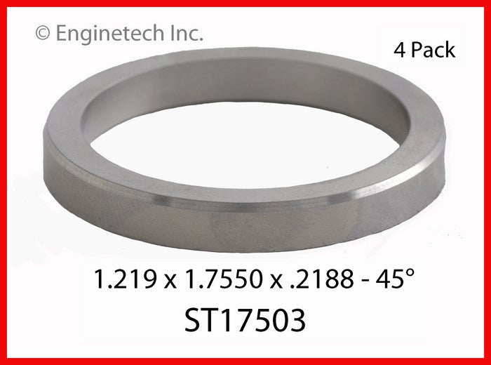 Enginetech ST17503 Engine Valve Seat Set - High-Chrome, 4 Pack for Ford and Buick Engines
