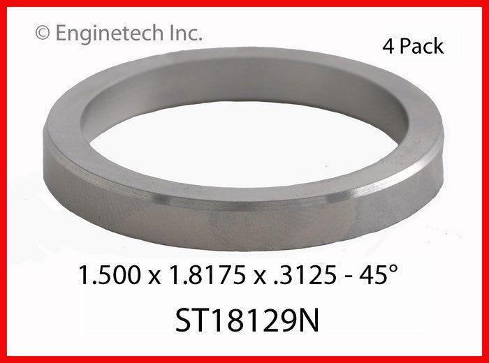 Enginetech ST18129N Engine Valve Seat Set - 4 Pack for Chevrolet Trucks and SUVs
